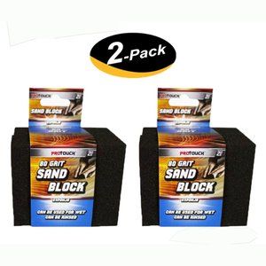 4pcs 80 Grit Sanding Block Hook and Loop Auto Body Block 2.75in x 5.5in (2 Pack)